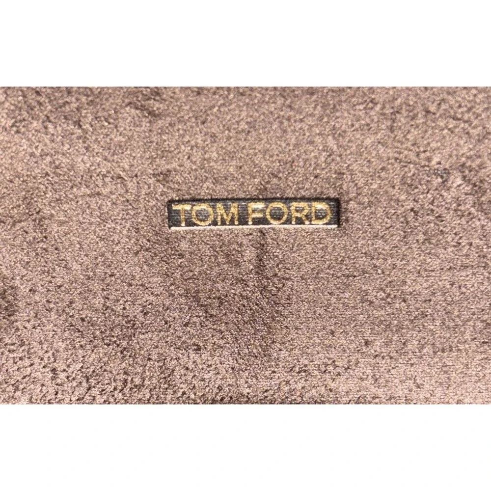 Tom Ford Sunglasses Case Only Brown Velvet Clamshell Eyeglasses Hard Shell